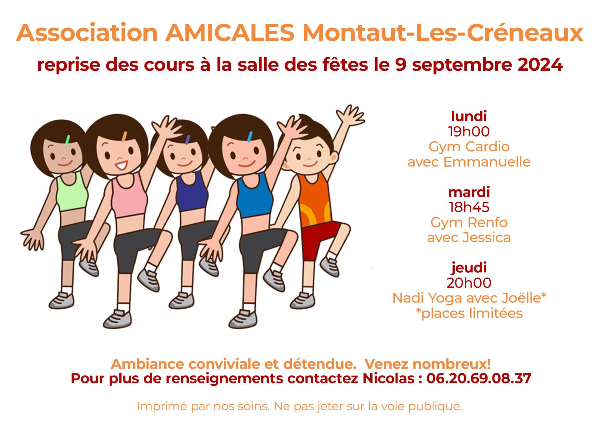 Montaut gym flyer couleur 2024